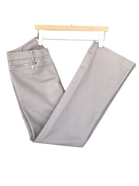 Michael Michael Kors Gramercy Fit Khaki Zip Pocket Stretch Pants Size 4